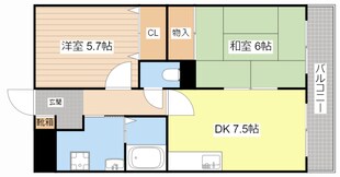 御園ハイツⅠの物件間取画像